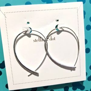 Stella & Dot Pave Hoops